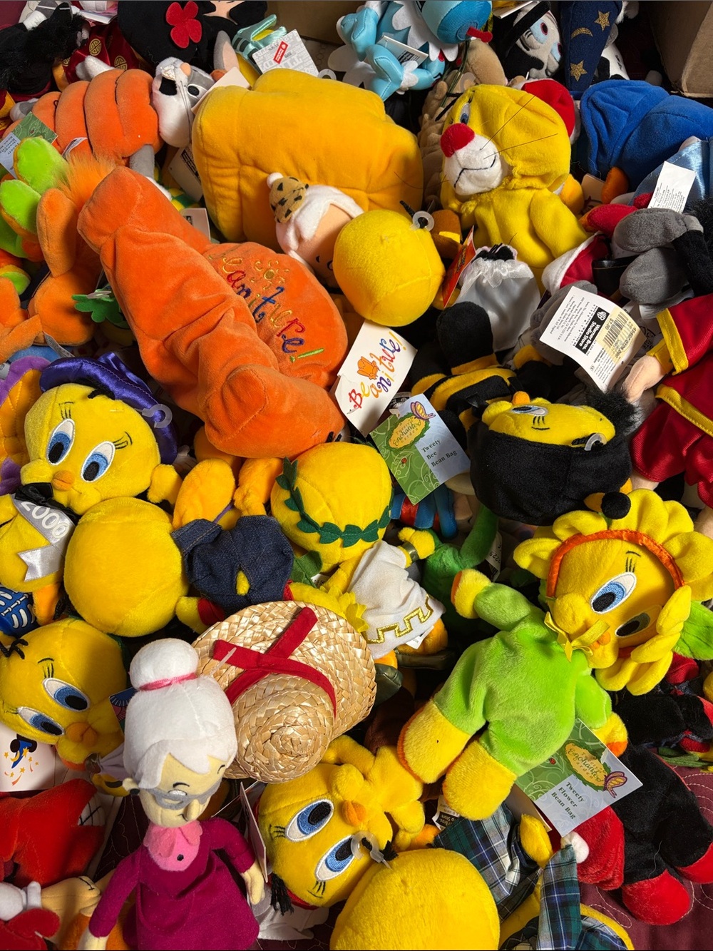 10 Pc Assorted Plush Character Toys